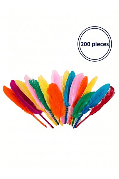 Massaltay Pene Puti, pene decorative colorate, ornamente din pene, hobby, art...
