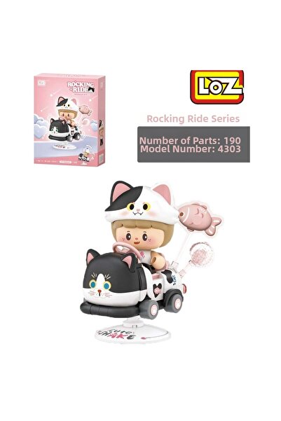Loz Lz-4303 Holstein Cat Sallanma Drive 190 Piece Block Toy