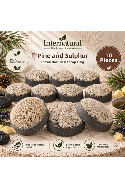 Dermolive Internatural Juniper Tar Pumpkin Fiber Herbal Soap 10 Pack (10 X 11...