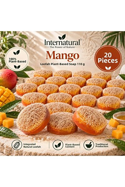 Dermolive Internatural Mango Pumpkin Fiber Herbal Soap 20 Pack (20 X 110 g)