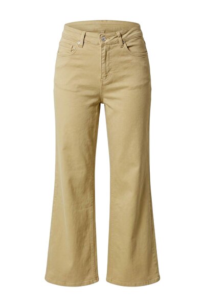Trendyol Collection Tan High Waist Wide Leg Jeans Twoss26Je00153