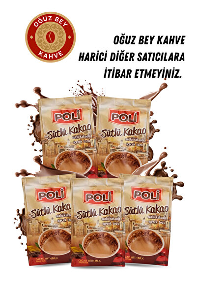 POLI Sütlü Kakao Aromalı İçecek Tozu (5'li Paket)