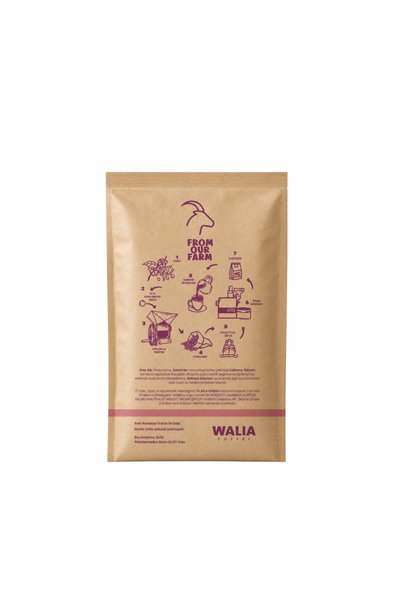 WALIA COFFEE ETHIOPIA 2 PAKET WALIA COFFEE DİBEK KAHVESİ 200 Gram Zengin Aroma