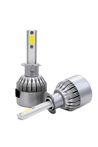 Ruan Set 2 Becuri LED C6 H1 Lumină ALBA 6500K 55W 7600 lumeni/set