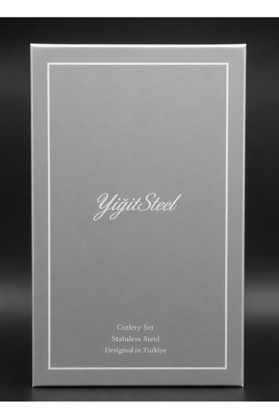 YİĞİTSTEEL SİNCE 1974 Zümrüt 72 Parça Paslanmaz Çelik 12 Kişilik Sade Model Kaşık Çatal Bıçak Takımı (BIÇAKLI)