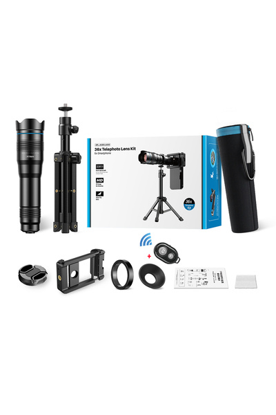 Choice With tripod Remote APEXEL New Metal 36X Telephoto Zoom Lens with Tripo...