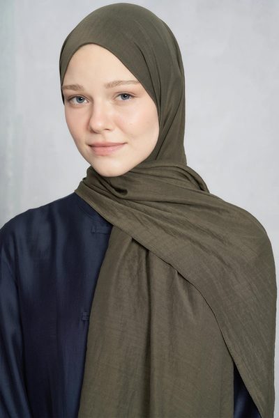 Madame Polo Rami shawl - khaki