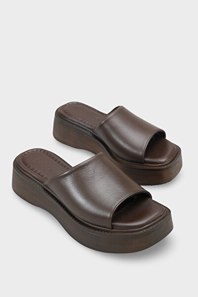 Capone Outfitters Papuci de damă Rachael din piele naturală cu toc pană