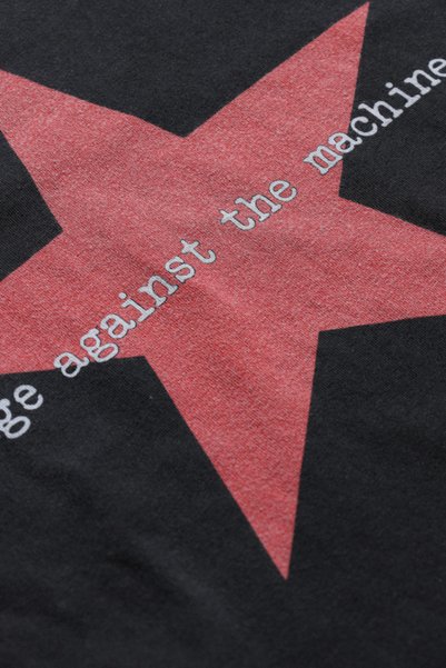 Overdrive Rage Against the Machine Oversize Acid Washed Unisex Black Short Sleeve T-Shirt