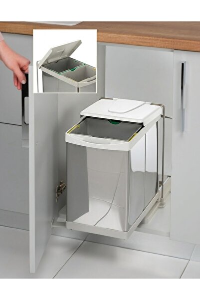 FREKANS Steely 21200 Raylı Dolap Içi Çöp Kovası 14 14 Lt (28 LT)