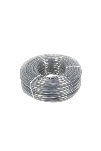 Hortum Plaza Telli Şeffaf spiral Hortum (İç çap 40 mm) (5 Metre)