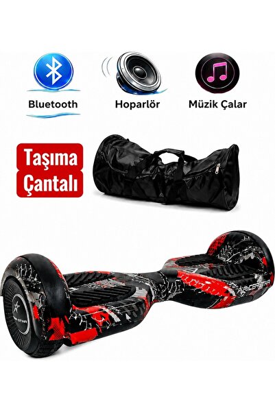 RYDER STAR Elektrikli Kaykay Scooter Hoverboard 6.5 Inch Bluetooth Hoparlörlü...