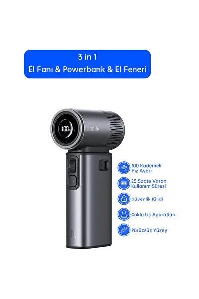 JISULIFE Handheld Fan Ultra 2 Güçlü El Fanı 9000mah