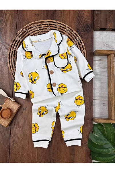 ENİA BABY 100% Cotton Double Breasted Collar Front Buttoned Comfortable Fit U...