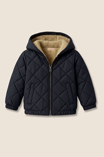 Zeyland Unisex Çocuk Kapüşonlu Mont - Antrasit