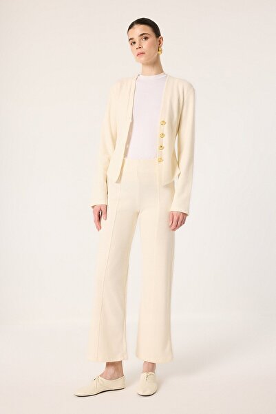 Touché Privé Elastic Waist Trousers with Terry Fabric