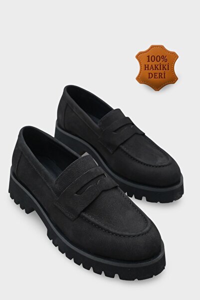 Capone Outfitters Tisha Mantar Tabanlı Hakiki Deri Kadın Loafer