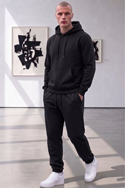 NO 601 Ανδρική φόρμα oversize σε μαύρο χρώμα