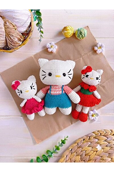 designbyoykum ÖRGÜ OYUNCAK HELLO KİTTY AİLESİ (OYUN ARKADAŞLARI)
