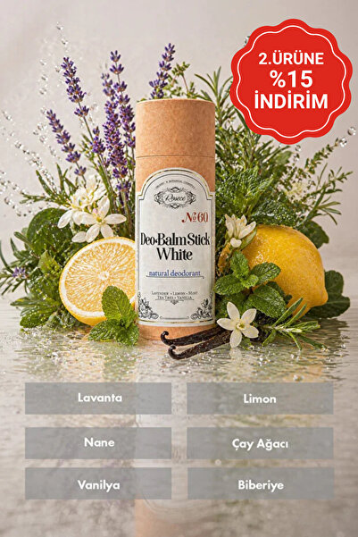 Rosece Deo Balm Stick White | Doğal Koltuk Altı Deodorant Roll On Vegan | Uni...