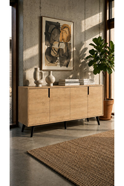 VM VERTEX MOBİLYA Latina Modern Konsol 180 Cm Safir Meşe