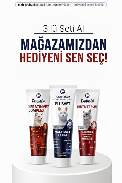 Kedi Maltı Tüy Dökülmesi Engelleyici, Kedi Tüy Yumağı Önleyici, Kedi Malt Multivitamini Macun 375 gr