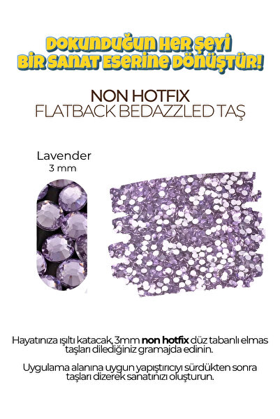 Brextco Store 1000 Adet 3mm Rhinestone Boncuk | Flatback Süsleme Taşı | Non-H...
