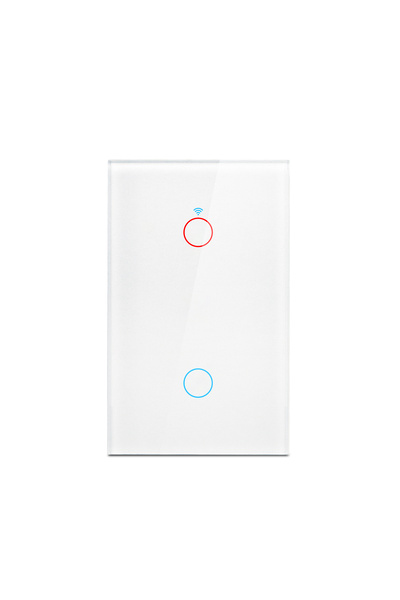 Choice3 white 2 gang Smart Switches US Neutral Wire/No Neutral Wire Required ...