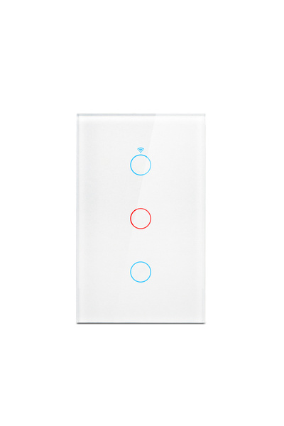 Choice3 white 3 gang Smart Switches US Neutral Wire/No Neutral Wire Required ...