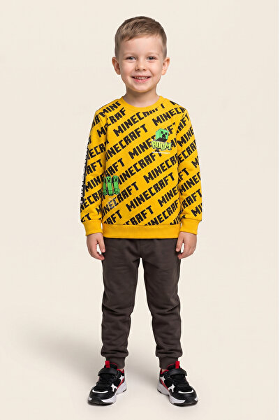 CRASSİ Erkek Çocuk Sweatshirt Minecraft Baskılı