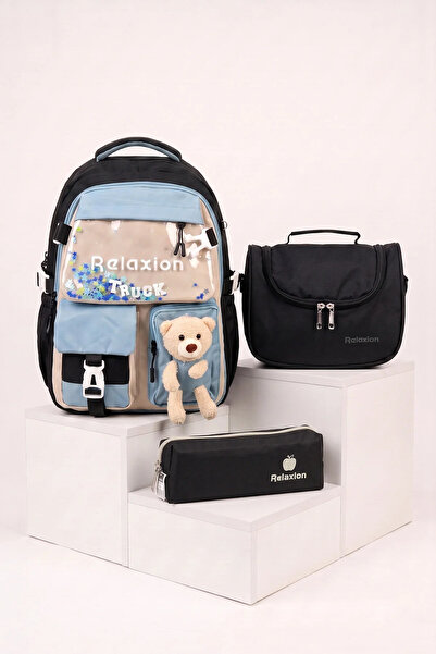 Relaxion 1460 Black-Light Blue Imported Korean Style Unisex Children's Primar...