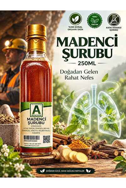 Aktarzane Madenci Şurubu 250ml Avantajlı Boy