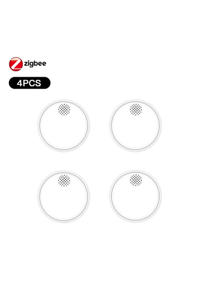 Choice1 MOES 4pcs MOES ZigBee Smart Wireless Smoke Detector Fire 85dB Sound A...