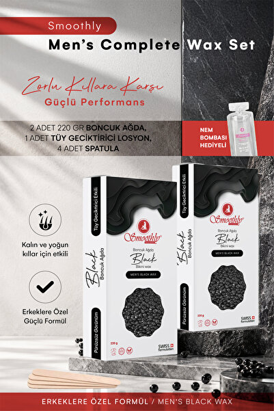Smoothly erkek ağdası berber ağdası soyulabilir boncuk ağda granür ağda 220 g...