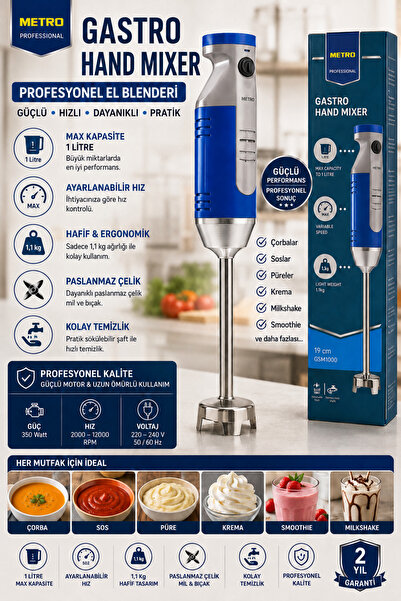 Metro Chef Profesional El Blenderı