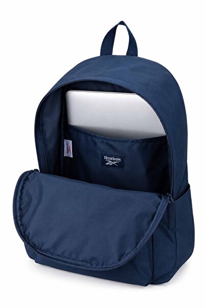 Reebok Lacivert Sırt Çantası Günlük Okul Spor Seyahat Unisex Laptop Bölmeli Hafif Dayanıklı 44x30x14 cm