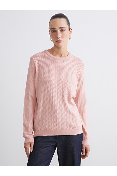 LC Waikiki Nevavm with a Difference from Lcwaikiki Classic Pink Oval Collar S...