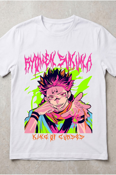 Silkensoul Unisex White Ryomen Sukuna King of Curses Jujutsu Kaisen Anime Pri...
