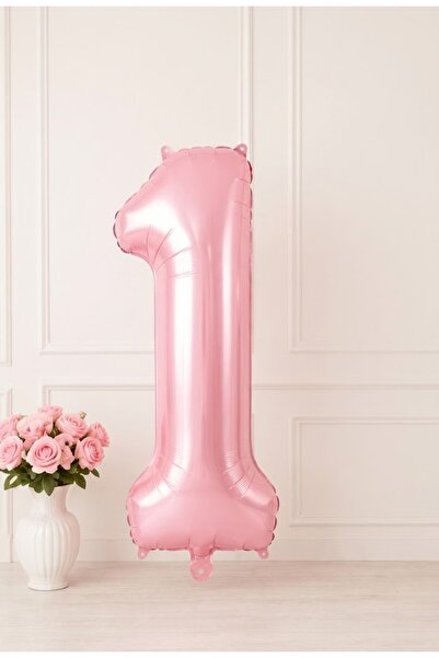 baloss fer 76 cm Pink 1 Number Foil Balloon 1 Piece Birthday Party Organizati...