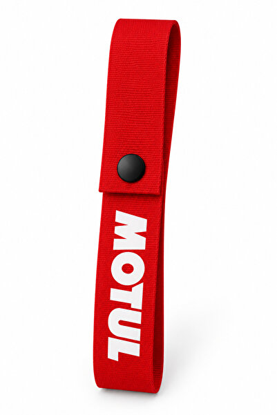 Ventoze Motul Çeki İpi Kırmızı Yarış Tarzı Tow Strap Modifiye Aksesuarı 4x20 cm