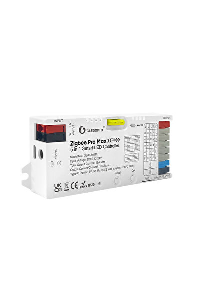 Choice 601P GLEDOPTO ZigBee 3.0 Pro Max 5-in-1 LED Controller, 20A Pluggable ...