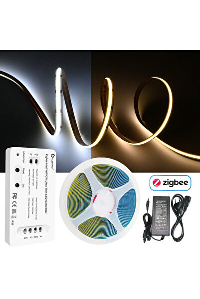 Choice طقم كامل بطول 5 أمتار مع قابس أوروبي، شريط إضاءة LED صغير بتقنية Zigbe...