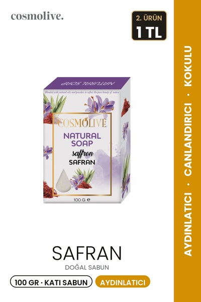Cosmolive Natural Soap |   Saffron |   Facial Hair Skin Care |   Scented |   ...