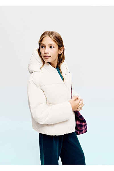 MANGO Kids Kapüşonlu kapitone anorak