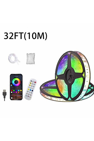 Choice 1Set-32FT 32ft LED 3D Lightning Cloud Light Bluetooth Voice Control Re...