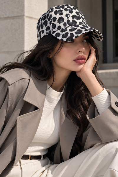 Butik La Polario Premium Baharlık Leopar Şapka