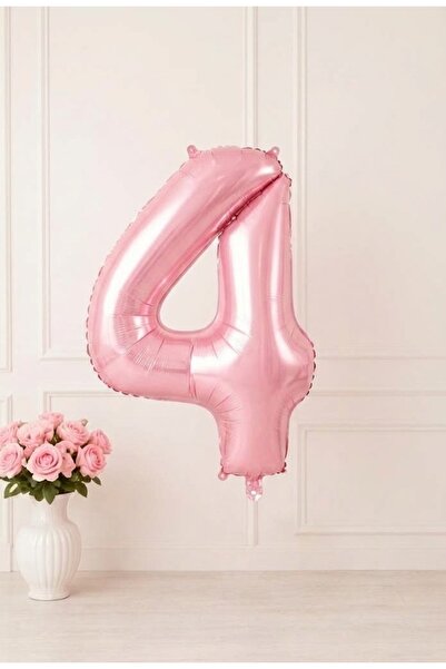 baloss fer 76 cm Pink 4 Number Foil Balloons 1 Piece Large Size Birthday Part...