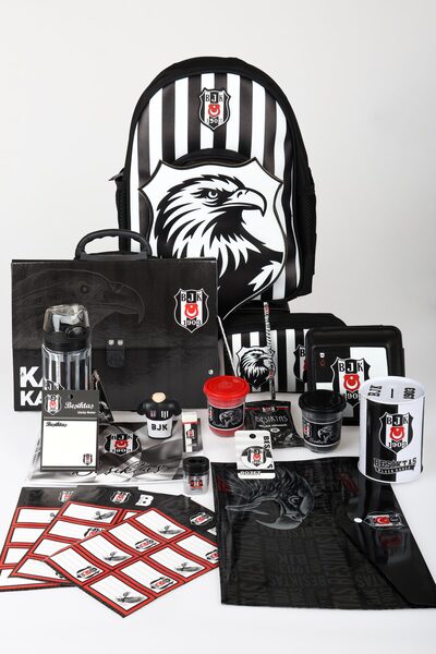 Beşiktaş Licensed Full Stationery Set 3D Eagle Small Size Kindergarten, Nutri...
