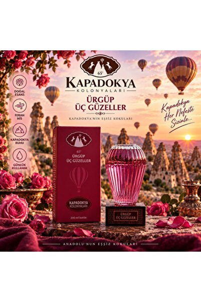 KAPADOKYA KOLONYOLARI ÜRGÜP ÜÇ GÜZELLER KOLONYA(200ml)