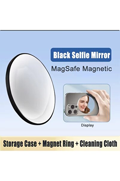 Choice Black-Selfie Mirror MagSafe Magnetic Phone Rear Selfie Vlog Mirror HD ...